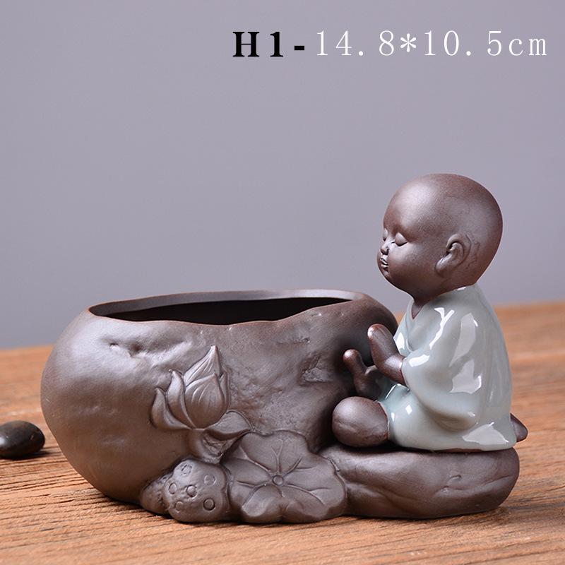 Stylish Ceramic Pothos Hydroponic Flower Pot Vase for Home Decor