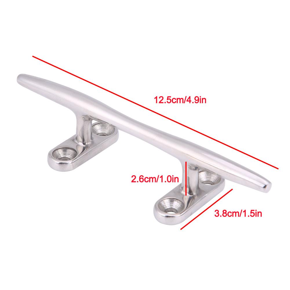 5 Inch Heavy Duty Boat Hollow Base Cleat Stainless Steel for Marine Yacht