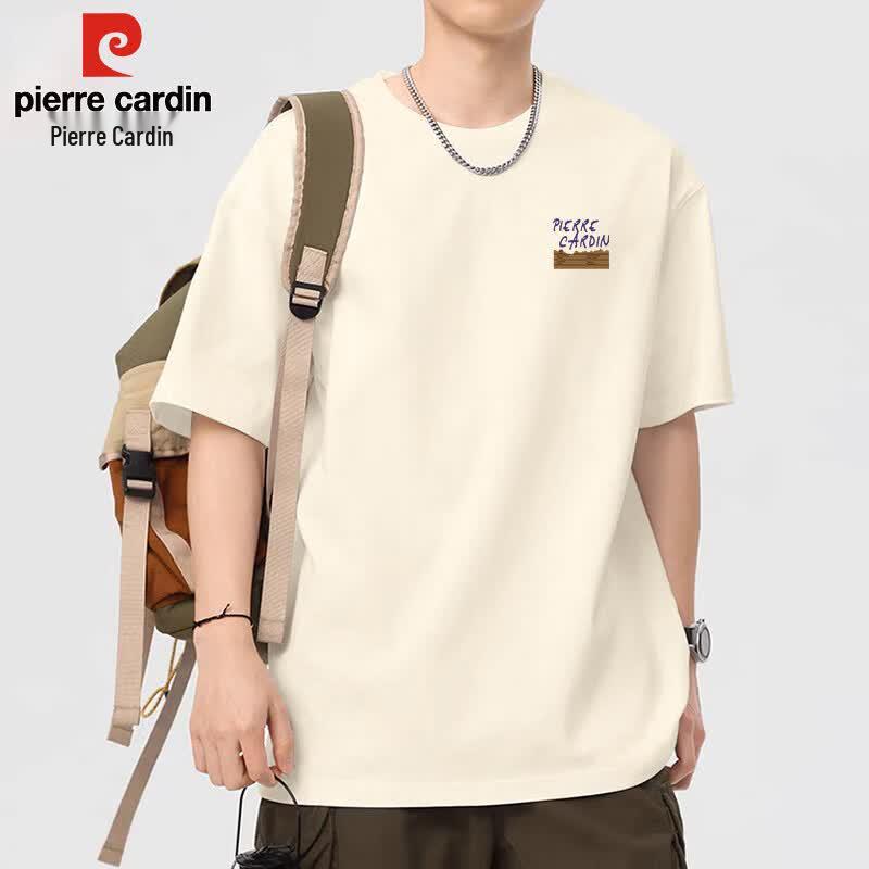 

Pierre Cardin Men s Loose Fit Cotton Short Sleeve T-Shirt L