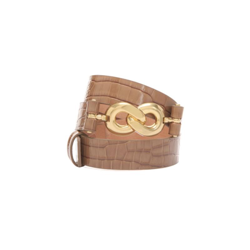 

Кожаный ремень с металлическими деталями JOY GRYSON KX2ST0610_92 CAMAL_B2_M