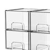 Stackable Storage Drawer Supplies Bin for Make up Stationary Desktop L