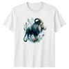 Watercolor Mythical Chimera Art Floral TShirt Zodiac Mythology
