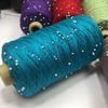 Multi-color 350g 70%Cotton Lace Soft Crochet Hand Beaded Yarn Hand-Knitted Yarn  For Knitting Sweaters Hats Scarves
