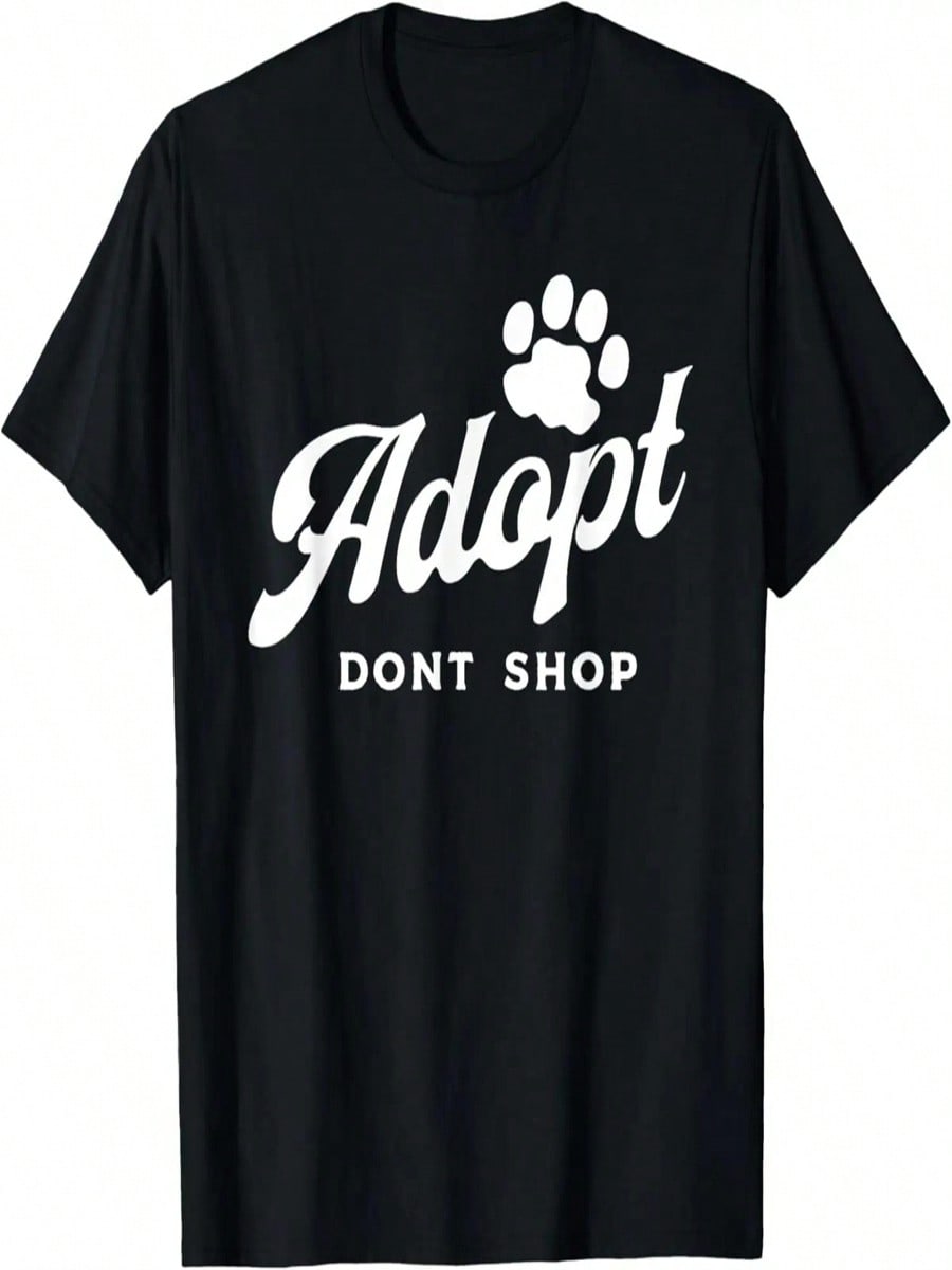 Funny Vintage Adopt Dont Shop - Tee T-Shirt S разноцветный