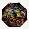 Monster Truck Themed Travel Umbrella 8 Ribs Automatic Opening and Closing, Portable Folding Design, Compact and Stylish Umbrella Suitable fo