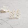 1 Pair Stud Earrings for Women, Enamel Irregular Petal Shape Ear Studs, French Style Ear Pins for Versatile Gift Jewelry