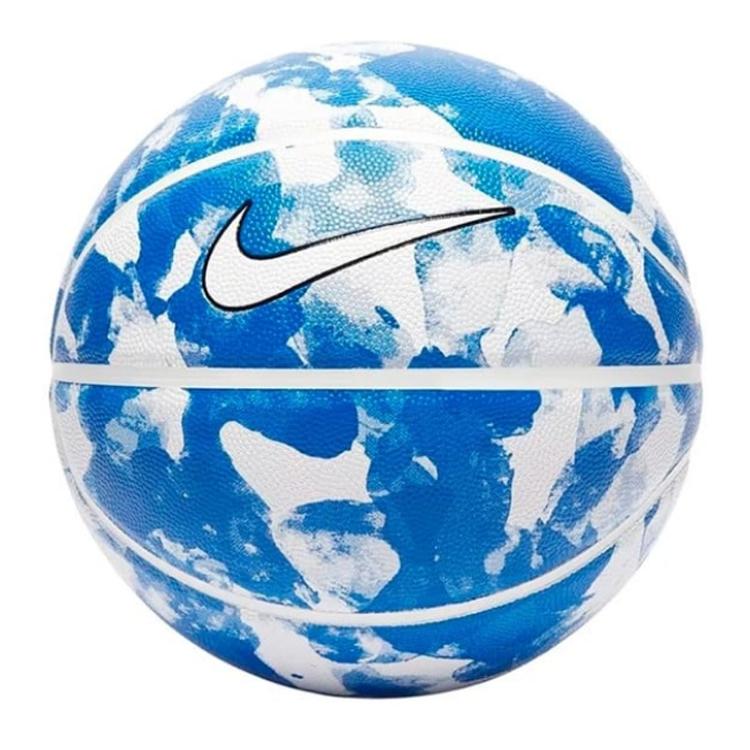 Nike Rubber Basketball Blue White Size