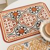 Vintage Leather Table Mat Simple Waterproof Oilproof Heat-Insulated PVC Placemat Plate Bowl Anti-hot Pad Light Luxury Room Decor