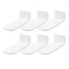 Floating Shoe Shelves Acrylic Display Wall-Mounted Rack - White