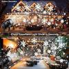 USB Powered LEDChristmasProjector Light with DynamicSnowflake Pattern Night Light for Thanksgiving Valentine Party Holiday Decor