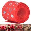 4 Yards Red Printing Polyester Lace Accessories  Gift Wrapping Tape Christmas Tie Ribbon Festival
