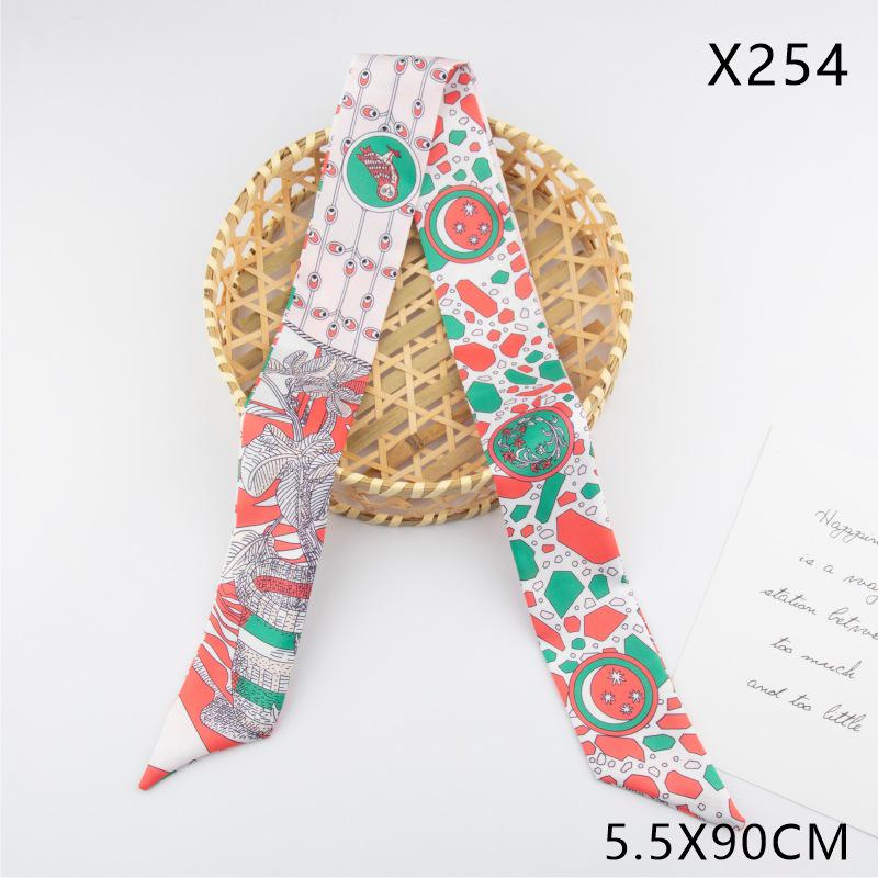 Versatile Vintage Silk Scarf: Hair Tie, Headband, Bag Accessory