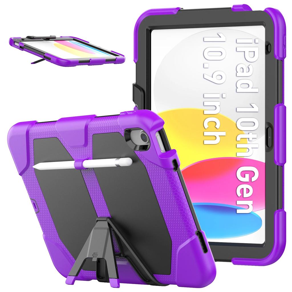 Kickstand Case for iPad 10th 2022 10.2inch iPad 8th 7th Gen 2020 Mini 46 Shock Dirt Proof Silicone Rugged Stand Cover Hard Case