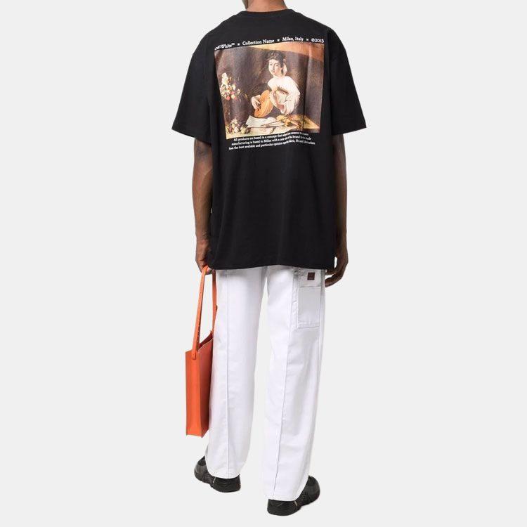 OFF WHITE Caravaggio Lute S/S Over T Shirt OMAA038F21JER0061084