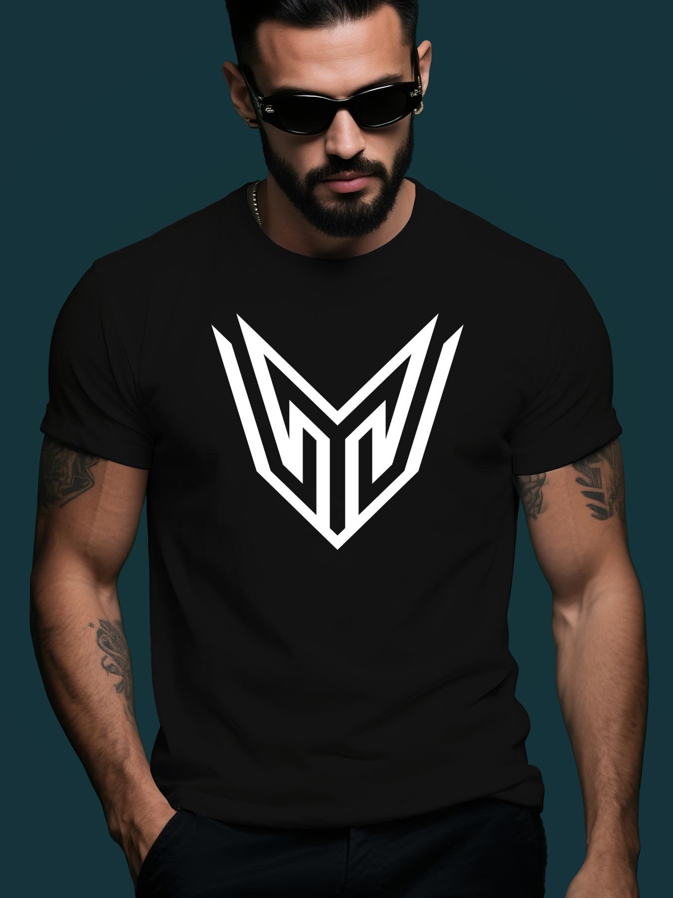 Crew Neck Tshirt with  W  Graphic - Short Sleeve XXXXL