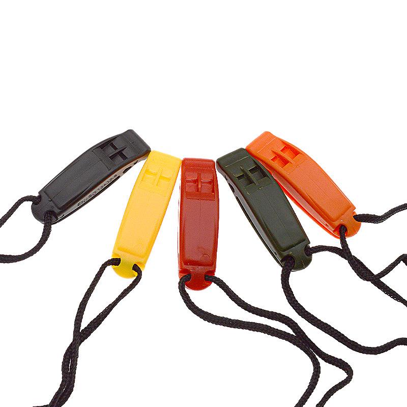Dual-Frequency Survival Whistle with Anti-lost Lanyard for Water Sports and Emergency Use