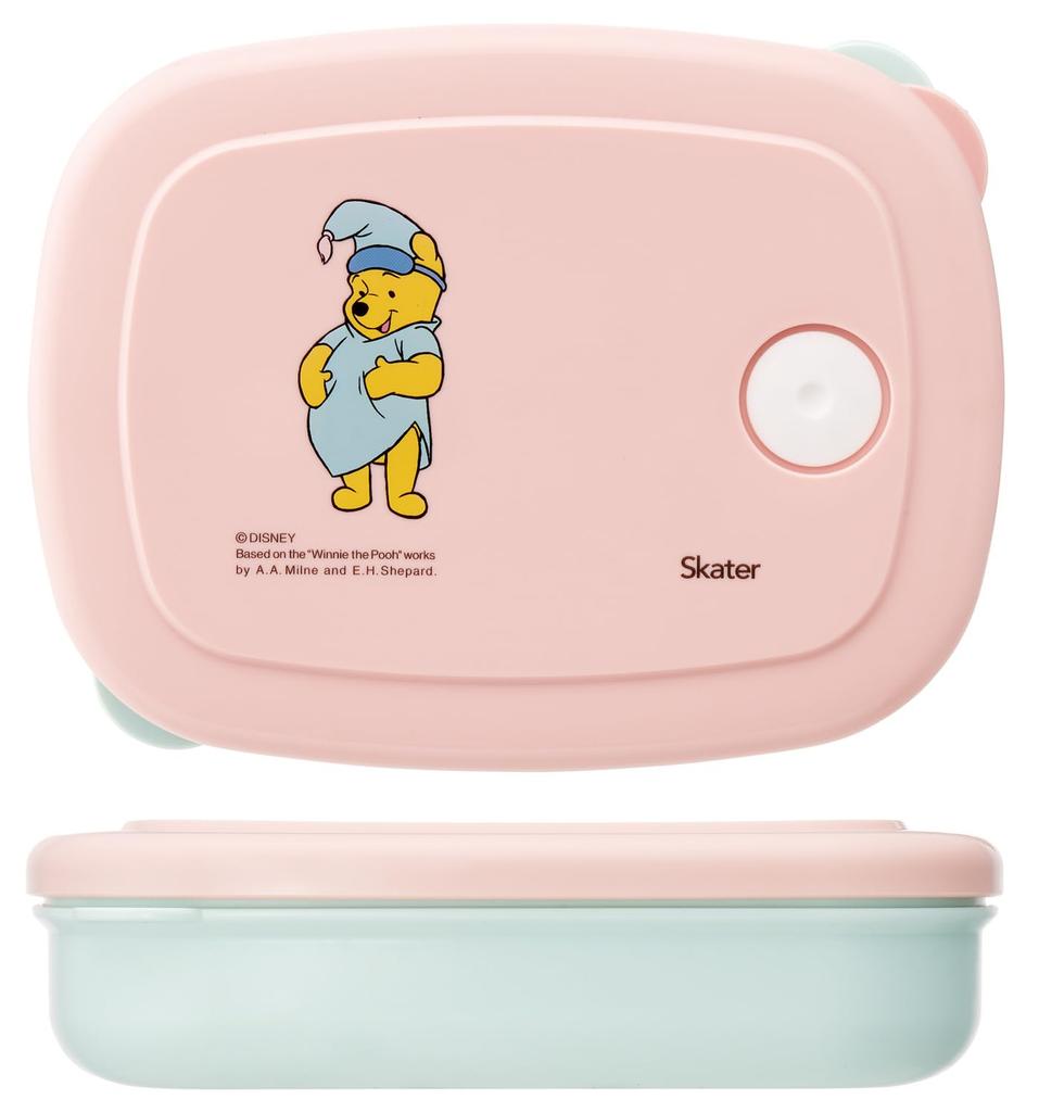 Skater Storage Container Set with Drawstring Disney Winnie the Pooh KSLGD2 3-Piece (280ml, 400ml) Bag, Costume,