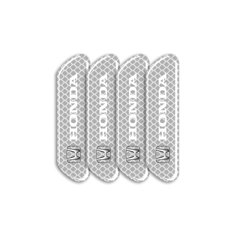 

4 шт./компл. Светоотражающие наклейки-полоски безопасности для Honda Fit Mugen Insight Type S R VTEC Modulo Vezel RR SiPilot Fit XRV CRV HRV Dio белый