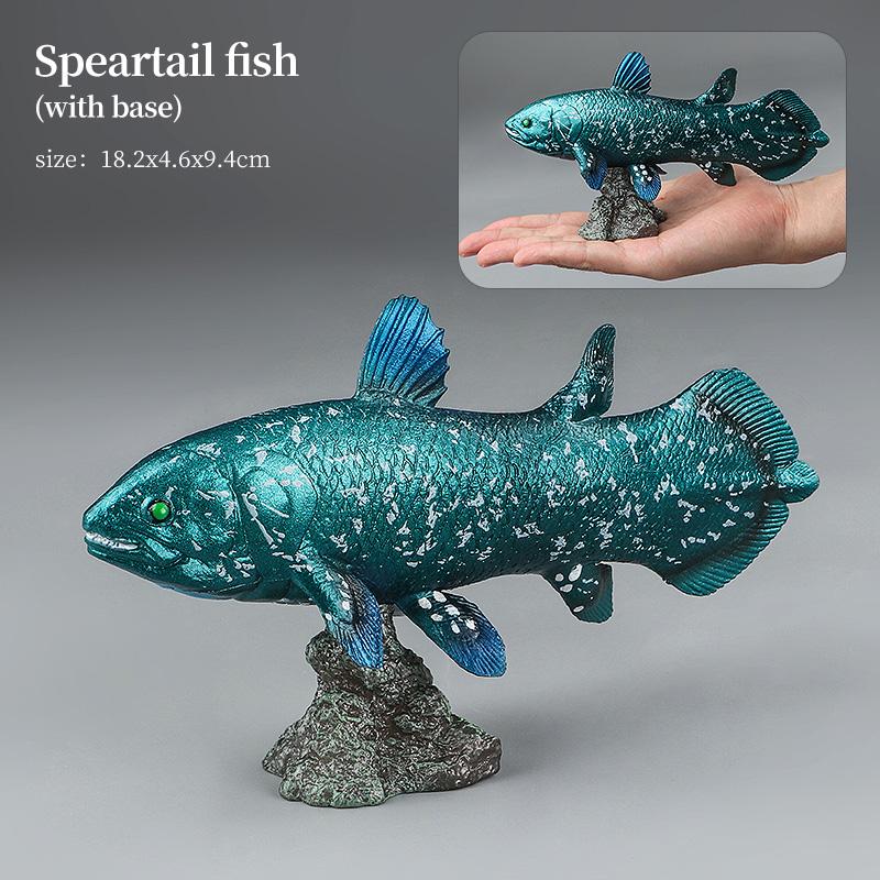 Set di Action Figure Modello Animali Marini - Pesci Oceanici Tonno Pesce Vela Persico Cernia Salmone PVC Giocattolo Educativo per Bambini