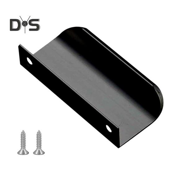 Finger Pull Cabinet Handle Rustproof Polished Surface Rounded Edge Finger Cabinet Pull Concealed Handle