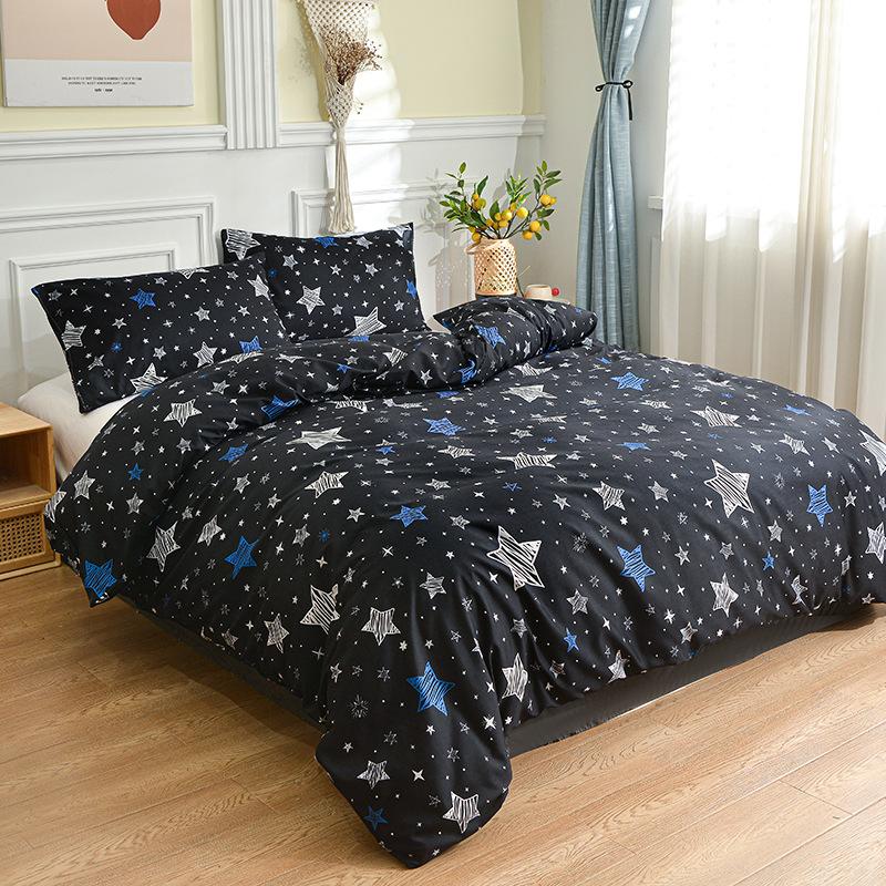 

Однотонный комплект постельного белья из ткани с мягким прикосновением, пододеяльник и наволочки для общежития, дома - от 150x200см до 220x240см 150x200cm