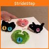 Cartoon Monster Big Eye Plush Adjustable Ring For Women Fashionable Fall Winter Style