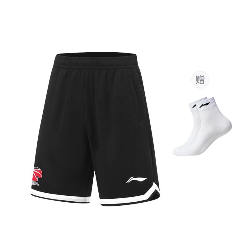 Li Ning Jimmy Butler Casual Shorts Men's Black Standard White AAPU209-3