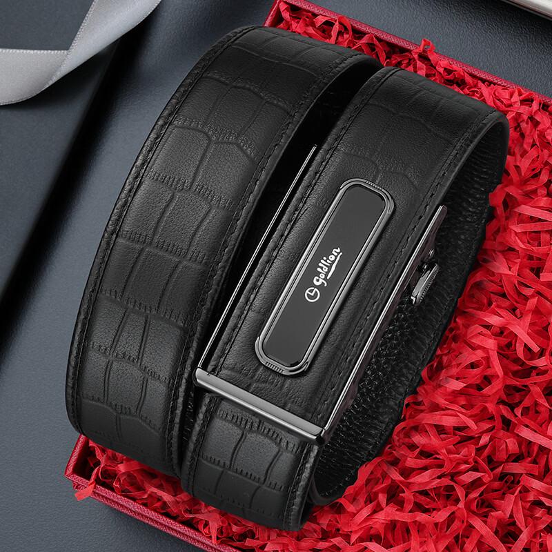 Goldlion Men s Automatic Buckle Business Leather Belt 115cm