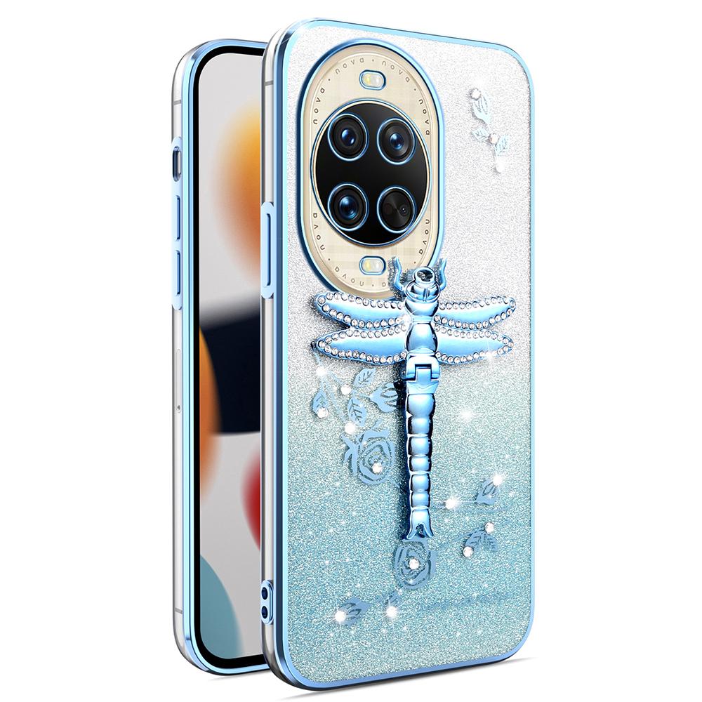 KADEM For Huawei nova 14 Ultra 5G Case Dragonfly Kickstand TPU Flowers Glitter Phone Cover