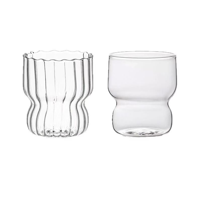 

Cute Striped High Borosilicate Glass Cup