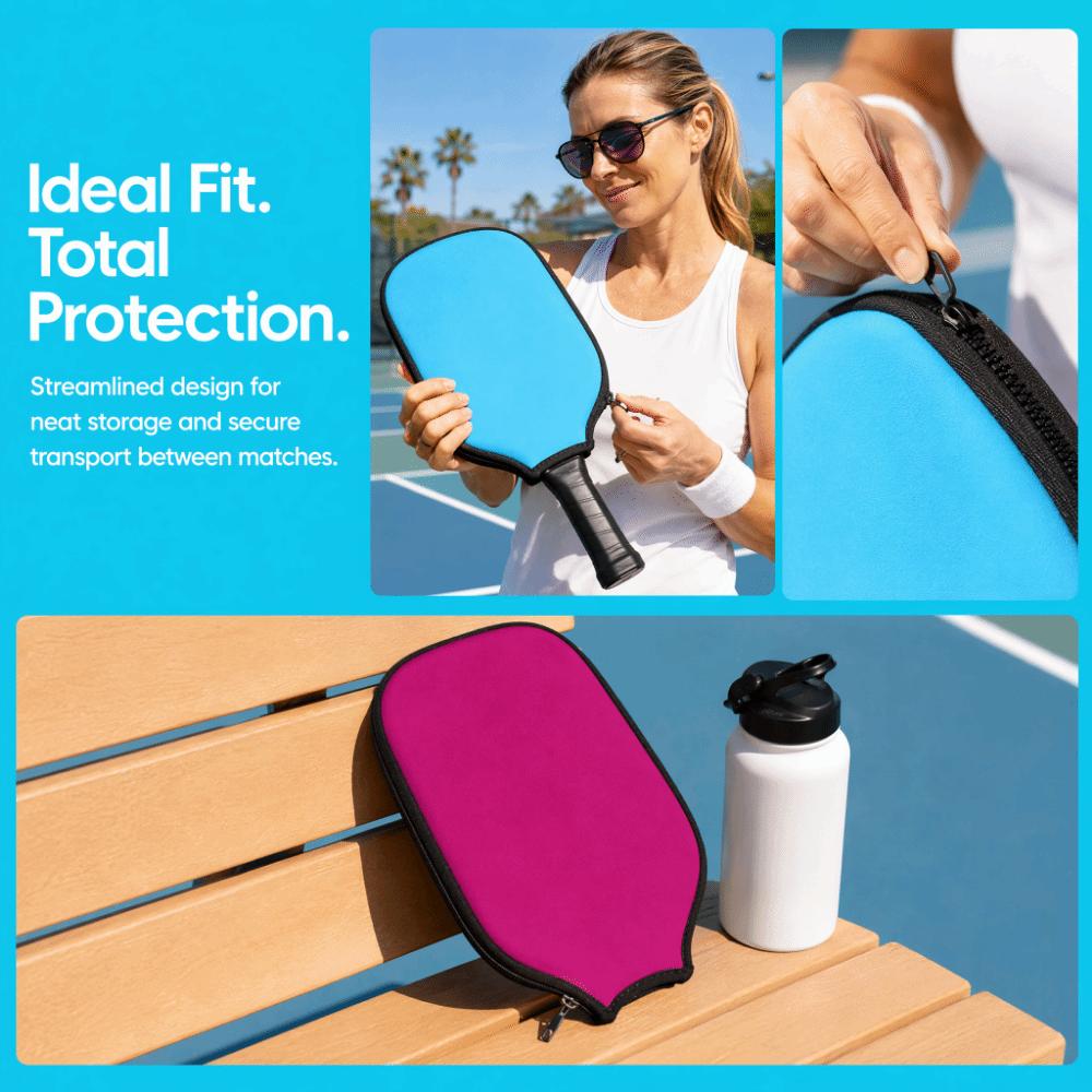 2PCS Soft Pickleball Paddle Cover Lightweight Pickleball Paddle Sleeve  For Pickleball
