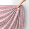 Royal Samt Stoff Polyester Zum Nähen - Motiv Gänseblümchen Auf Einem Rosa