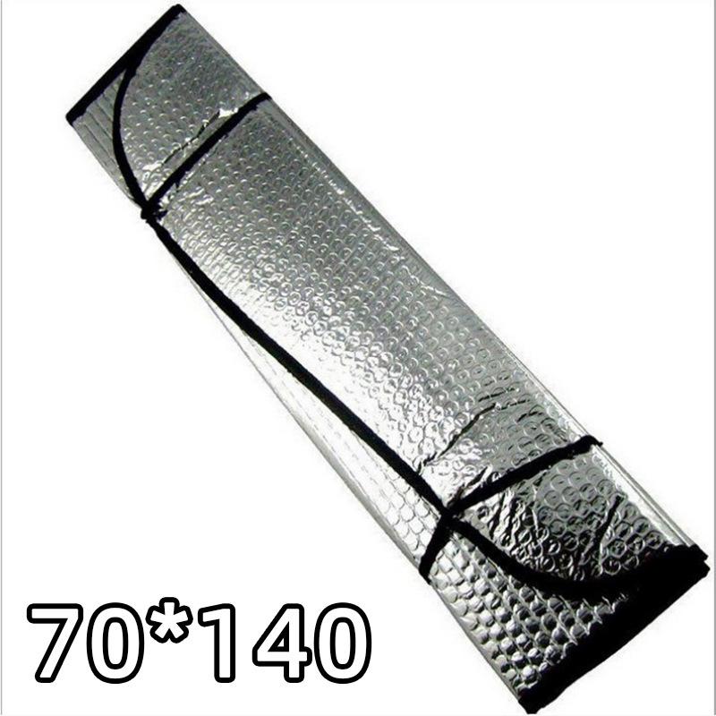 SUV Aluminum Foil Sunshade: Front Sun Protection with Bubble Insulation & Suction Cups