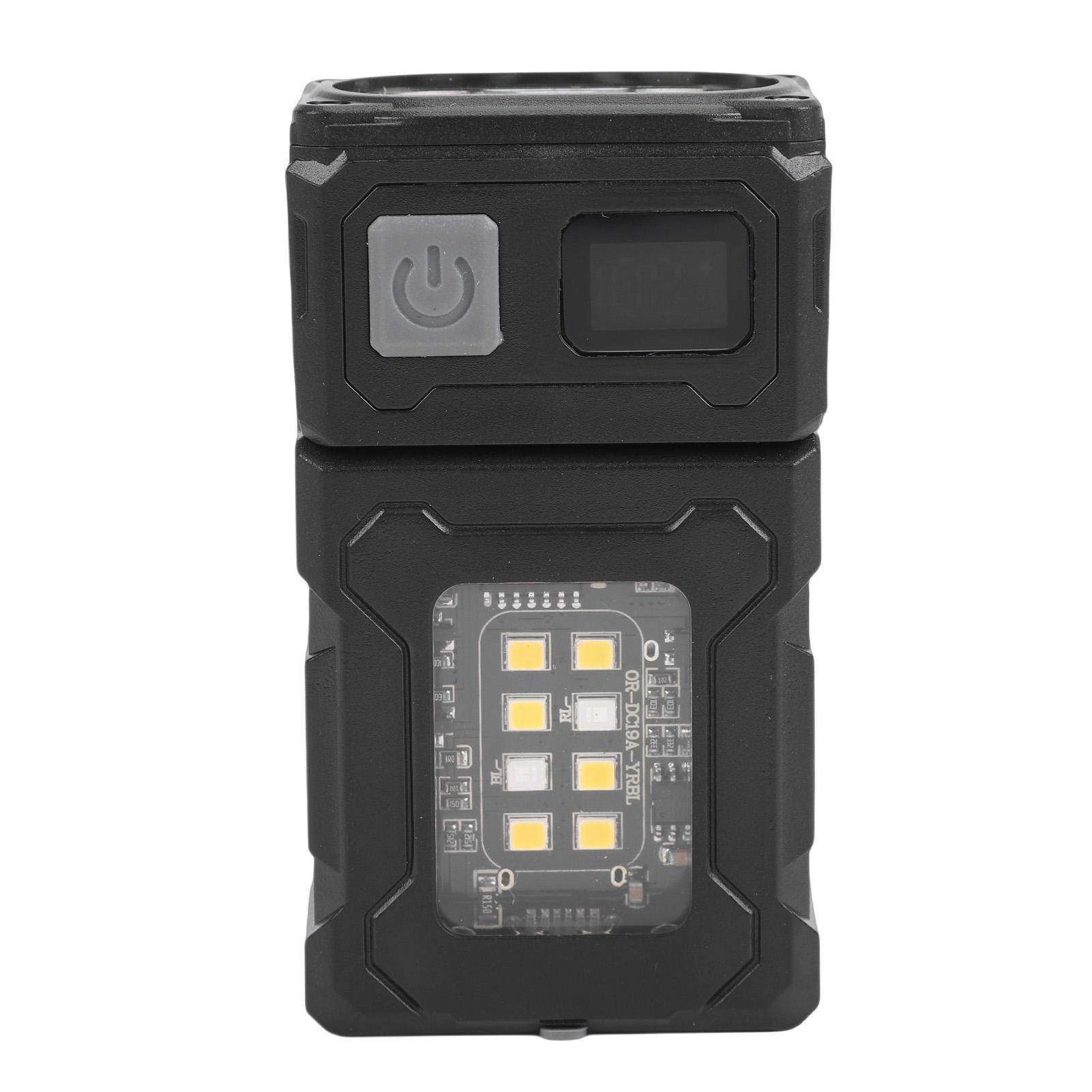 

Rechargeable Flashlight 800lm Double Lamps 90° Head Waterproofing Magnetic LED Flash Light for Walking Dog Camping Emergency