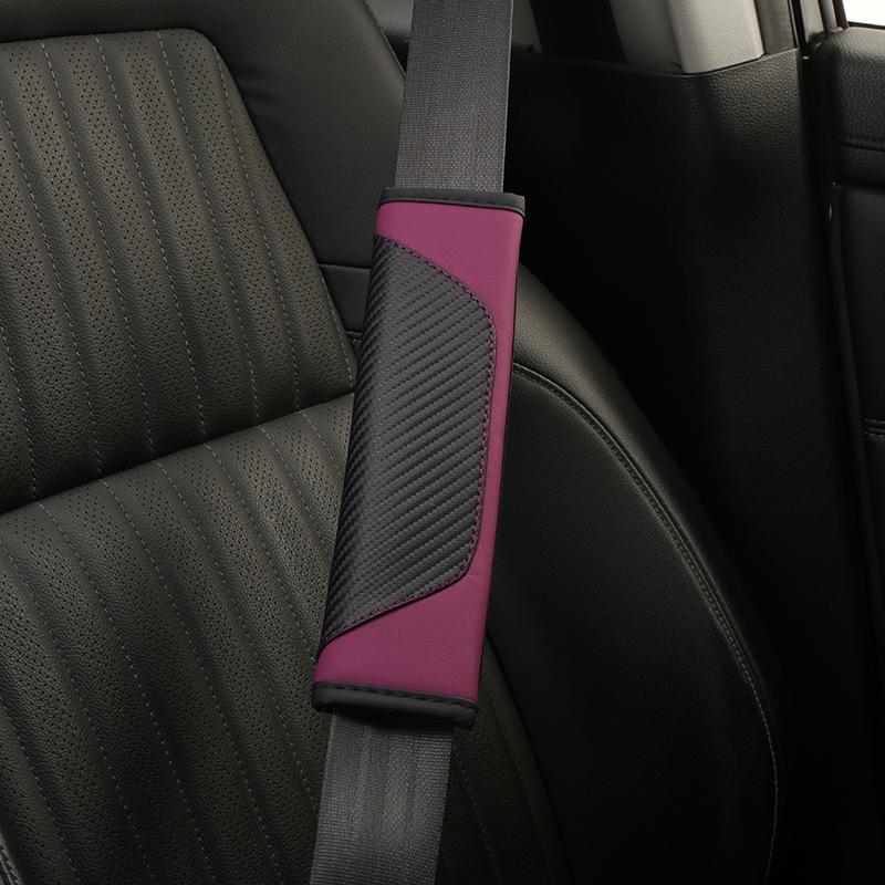 Universal Carbon Fiber Seatbelt Shoulder Pad - Soft, Breathable, Anti-Chafe Car Protector for All Seasons