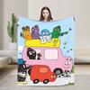 Kawaii Barbapapa Cartoon Decke für das Sofa Flauschige Weiche Plüschdecke 50x60 Zoll Mehrere Größen Tagesdecken für Alle Jahreszeiten