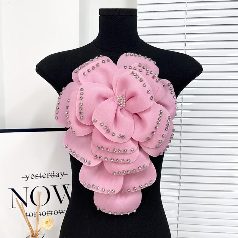 

1шт 3D многослойный головной убор и другие наряды бисерные ткани цветочные нашивки костюмы для выступлений доступны несколько вариантов