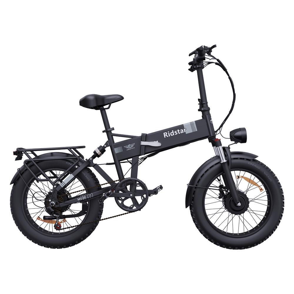 Ridstar H20 Pro Electric Bike, 20" Fat Tire, Dual 1000W, 48V 23Ah, Max Speed 50KM/H, Shimano 7-Speed, Hydraulic Brakes, Full Suspension
