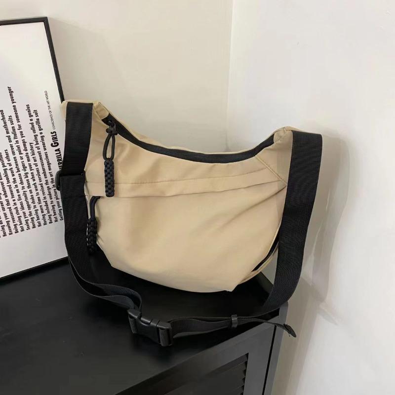 Fashion Casual Dumpling Bag Commuter Large Capacity Crossbody Bag Student Versatile Lightweight Class Shoulder Bag