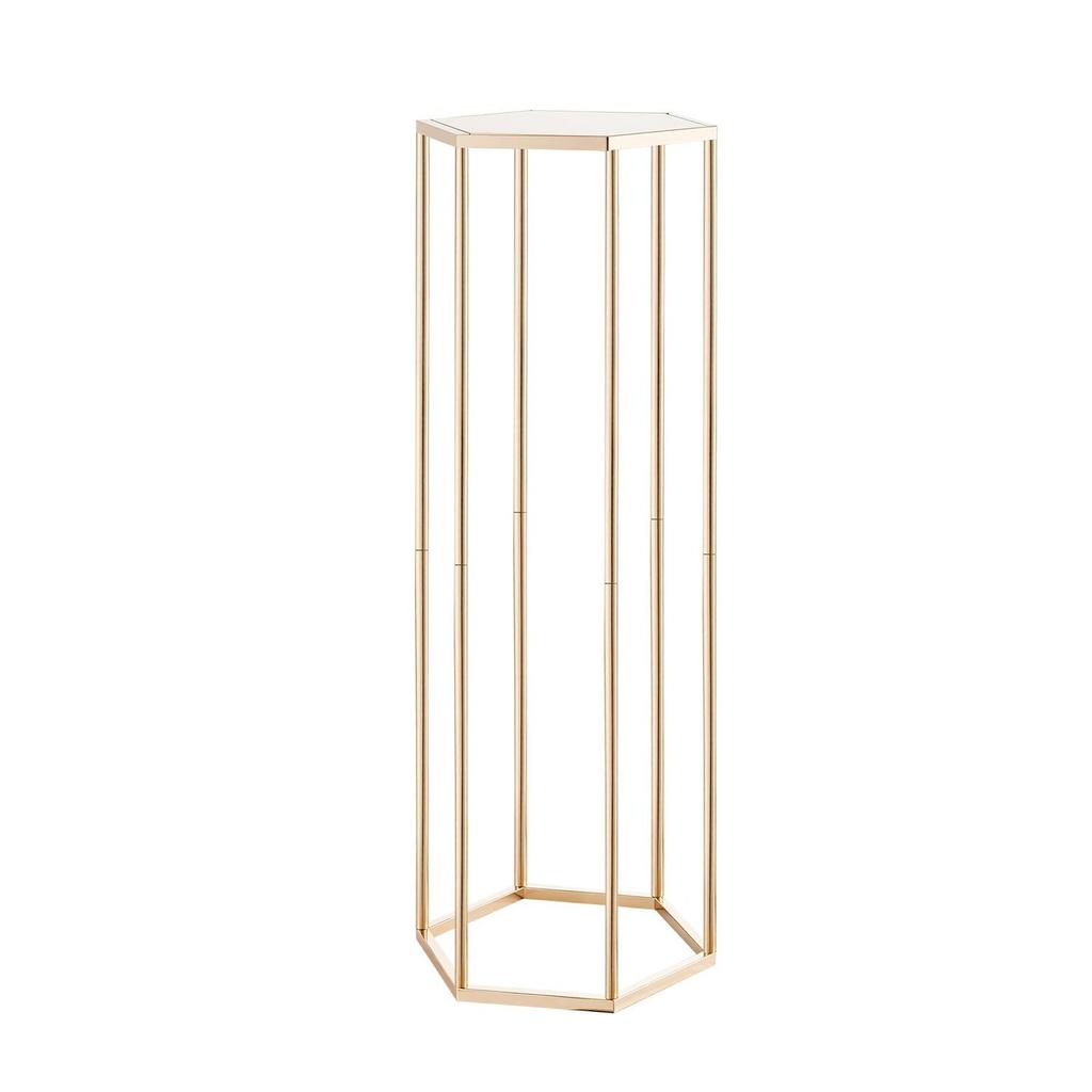 Wedding Flower Stand, 10PCS 80cm Column Flower Stand, Floral Stands with Acrylic Laminate, Hexagonal Cubic Floral Display Rack for Wedding, Party,