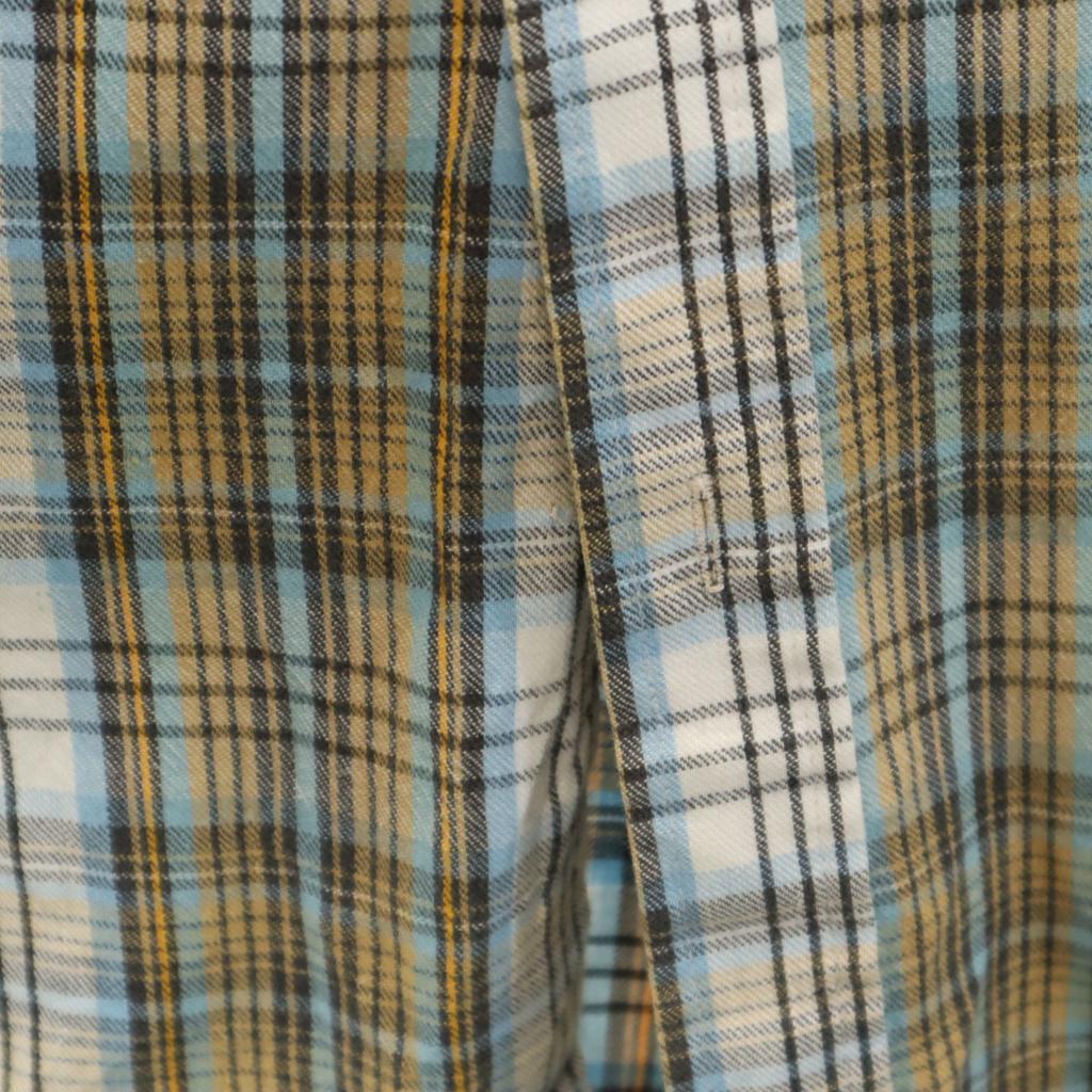 ARROW 80s vintage Check Pattern Long sleeve Cotton shirt XL white Men's Used