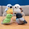 12cm Lifelike Adorable Chubby and Super Soft Bird Plushie Cute Tit Kingfisher Pigeon Stuffed Animal Plush Toy Huggable Gift