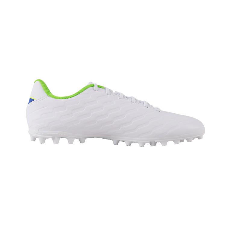 Li Ning MG Multi Ground Cushioning Slip Resistant Abrasion Resistant Soccer Shoes Men's White YSFU005-1