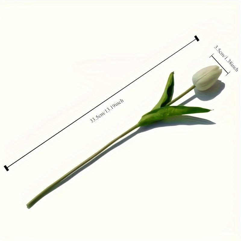 

1pc Tulips Artificial Flowers Fake Tulips Flower Bouquet White Simulated Flower Tulips Real Touch Flowers Home Decor