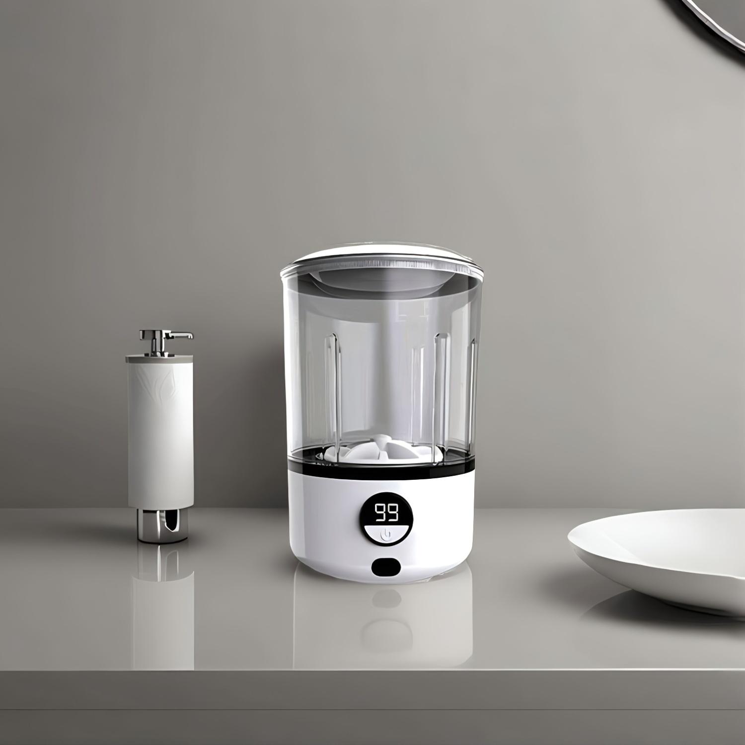 

Portable Premium Underwear Washer 99.9% Sterilization Rechargeable Mini Washing Machine 2L 3-Level Cycle Adjustment for