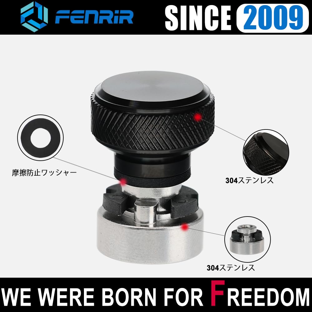 FENRIR Motorcycle Quick Release Seat Bolt Screw 304 Stainless Steel