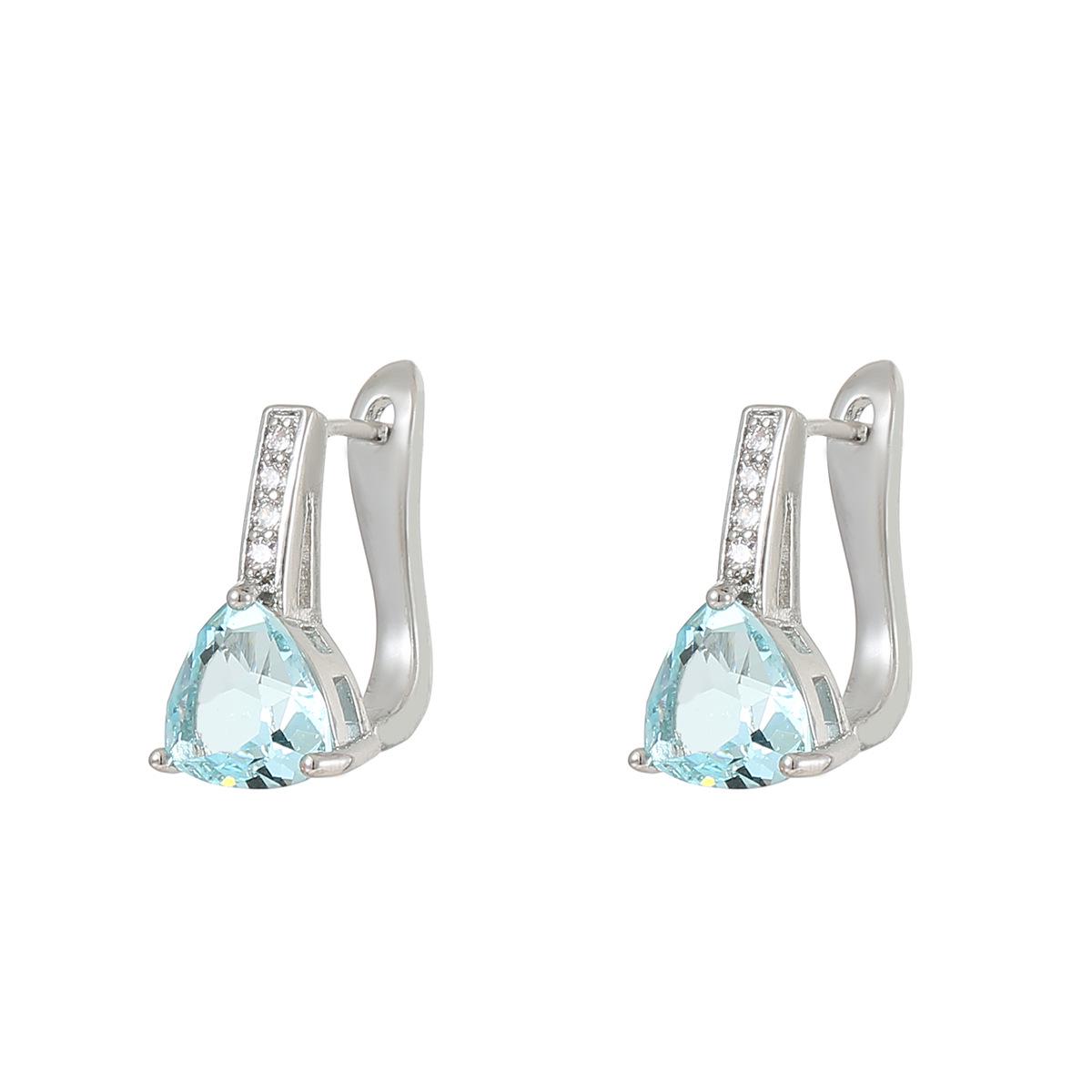 

Water Drop Zircon & Topaz Earrings - Hot Jewelry