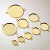 8/10/12/14/16/18/20/25/30mm Inner Size Stainless Steel Material Simple Style Cabochon Base Cameo Setting Charms Pendant Tray