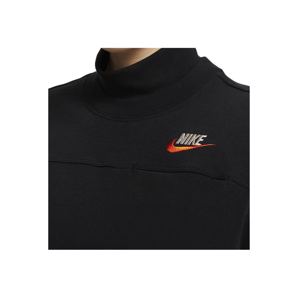 Nike Sportswear City Utility Embroidered Logo Print Short Sleeve Drop Shoulder T-Shirt Women Tops Black FB7227-010