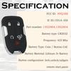 Keyless Entry Remote Control Key Fob Replacement Fits for GMC Sierra 1500 2500 3500      Chevrolet Silverado 1500 2500 3500 HYQ1ES 13522904 13522854